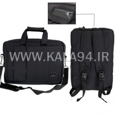 کیف و کوله CAT KC3 مشکی دو کاره / فول ضربه گیر / مناسب 15.6 اینچ / ضربه گیر حبابدار مجزا / دارای 7 نکه / کفی دو تکه / ورودی AUX / بند افقی ضربه گیر حباب / دوخت با دوام و جنس عالی